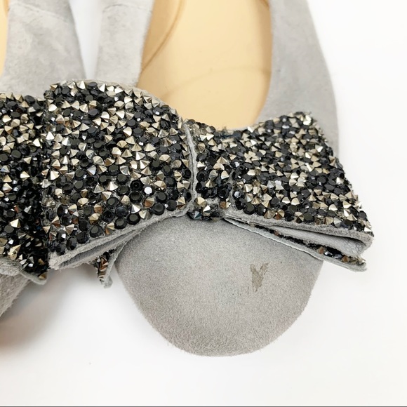 Aerosoles | Hang Out Suede Crystal Bow Ballet Flat - Picture 5 of 9
